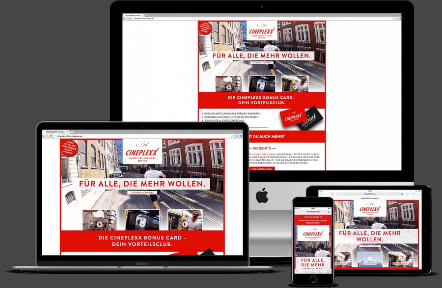 mockup responsive SEO Website und Banner – cineplexx at_3
