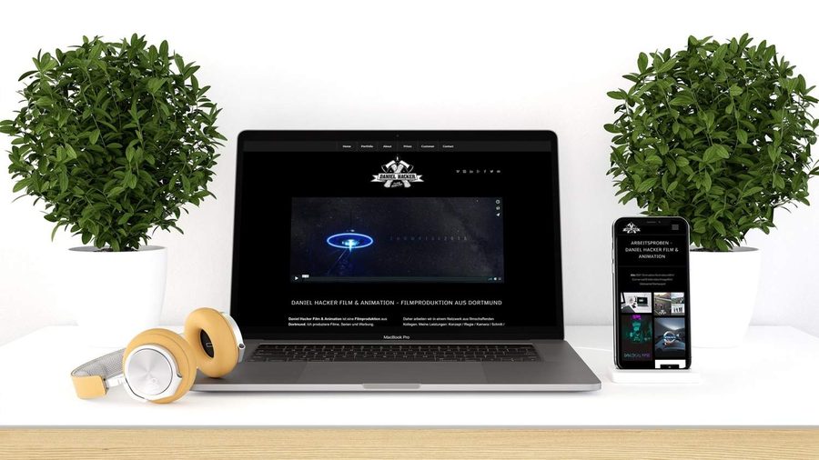 Responsive SEO-Website für Daniel Hacker Film & Animation