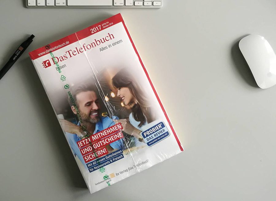 Kommunikationsdesign zur Promo-Buchverteilung von Das Telefonbuch in Essen