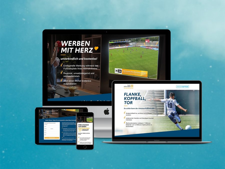 soccerwatch.tv – Landingpage und E-Mail-Kampagne Responsive Landingpage und HTML-Mailing für soccerwatch.tv